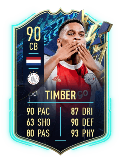 Jurriën Timber Team of the Season 90 OVR