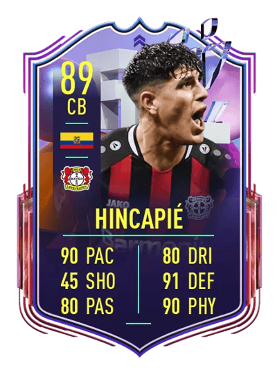 Piero Hincapié Fantasy FUT Upgrade 89 OVR