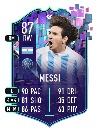 Lionel Messi Flashback Player 87 OVR