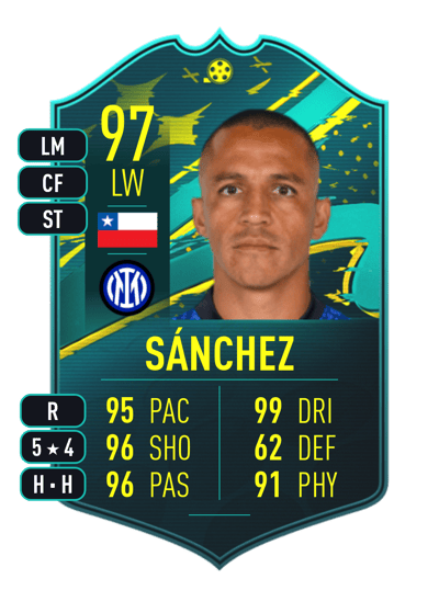 Alexis Sánchez PLAYER MOMENTS 97 OVR