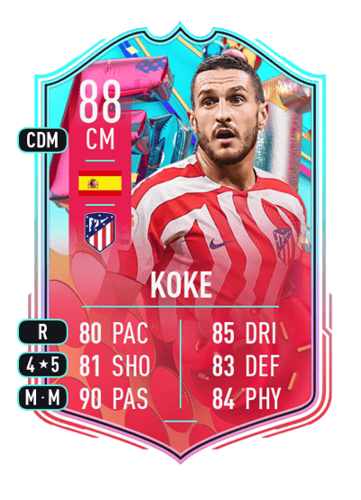 Koke FUT Birthday 88 OVR