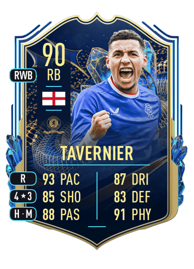 James Tavernier Team of the Season 90 OVR