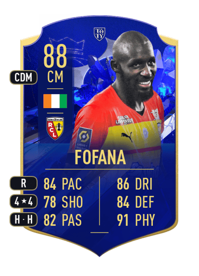 Seko Fofana TOTY HONOURABLE MENTIONS 88 OVR