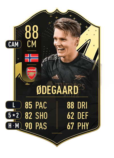 Martin Ødegaard Team of the Week 88 OVR
