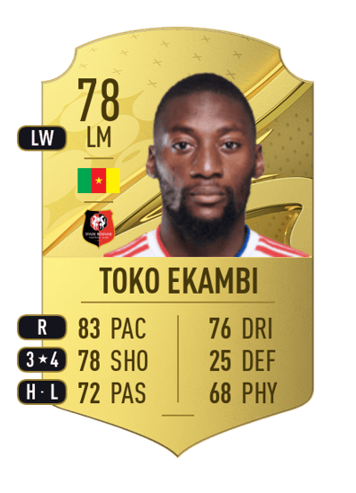 Karl Toko Ekambi Rare 78 OVR