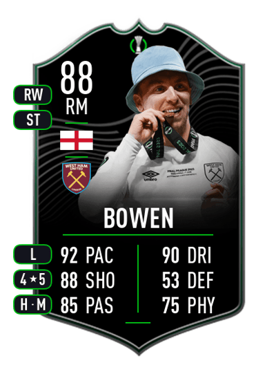 Jarrod Bowen UECL MOTM 88 OVR