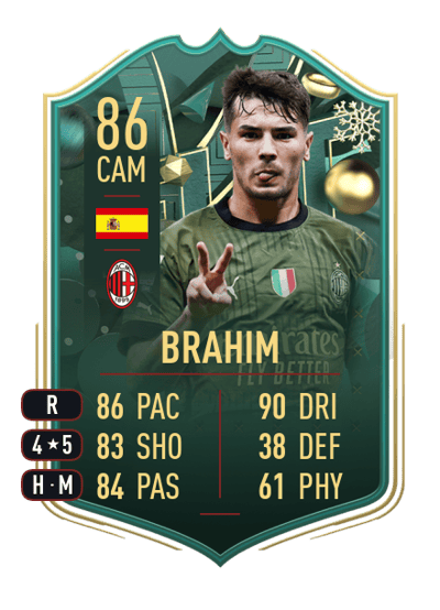 Brahim WINTER WILDCARDS 86 OVR