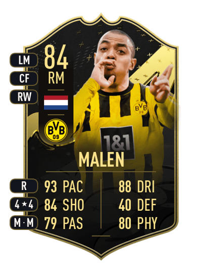 Donyell Malen Team of the Week 84 OVR