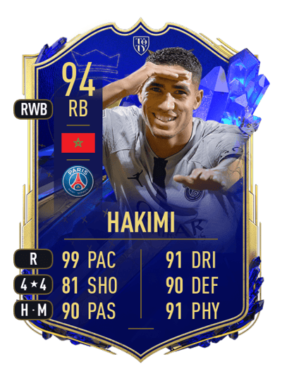 Achraf Hakimi Team of the Year 94 OVR