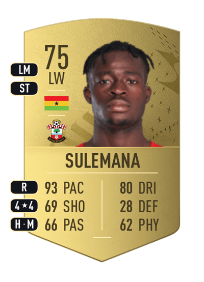 Kamaldeen Sulemana Common 75 OVR