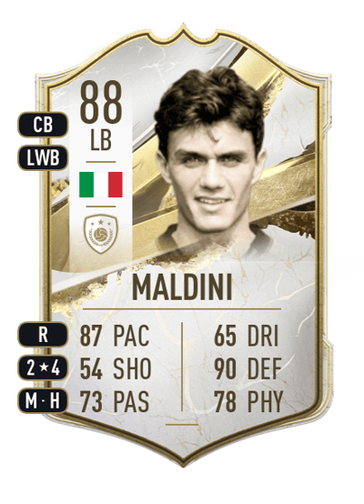 Paolo Maldini Icon 88 OVR