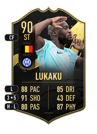 Romelu Lukaku Team of the Week 90 OVR
