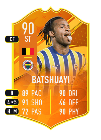 Michy Batshuayi Domestic Man of the Match 90 OVR