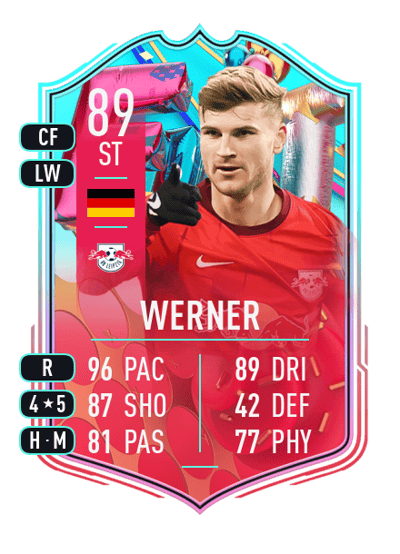 Timo Werner FUT Birthday 89 OVR