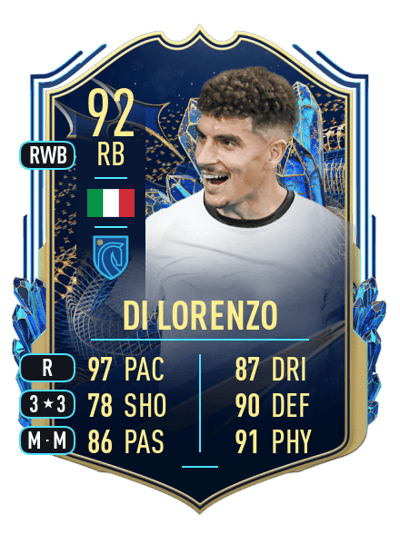 Giovanni Di Lorenzo Team of the Season 92 OVR