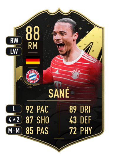 Leroy Sané Team of the Week 88 OVR