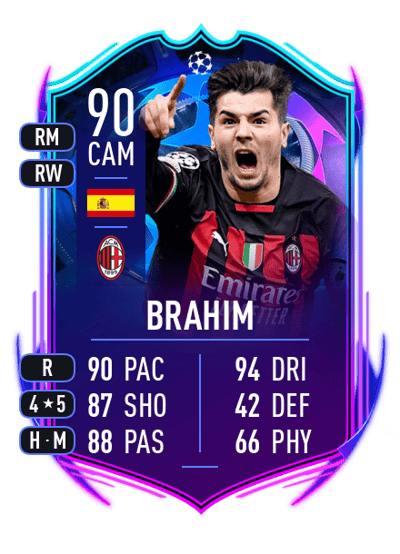 Brahim UCL ROAD TO THE FINAL 90 OVR