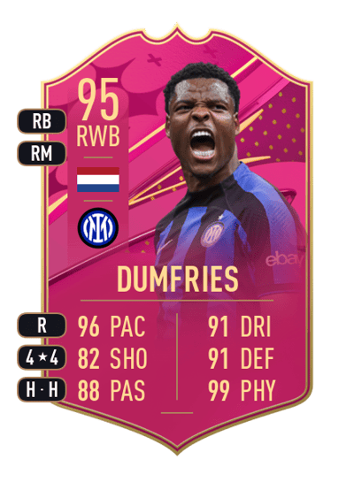 Denzel Dumfries FUTTIES 95 OVR
