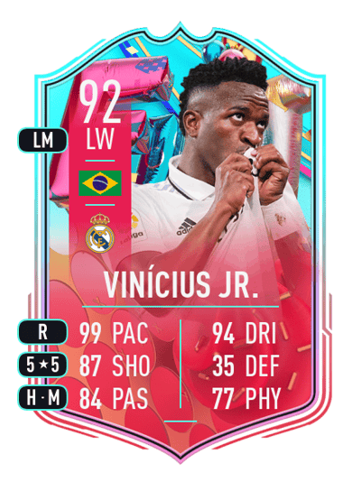 Vinícius Jr. FUT Birthday 92 OVR