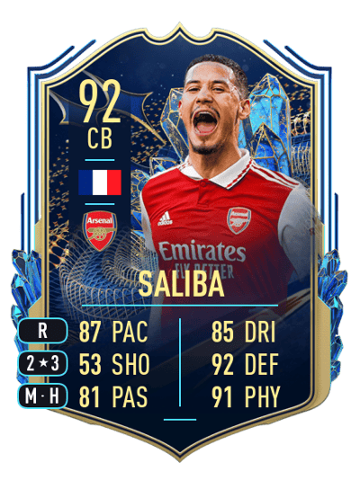 William Saliba Team of the Season 92 OVR