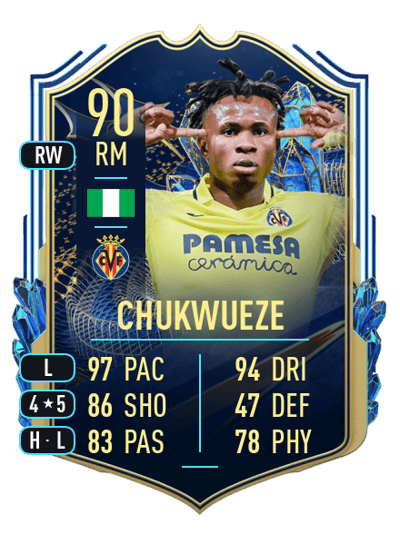 Samuel Chukwueze Team of the Season 90 OVR