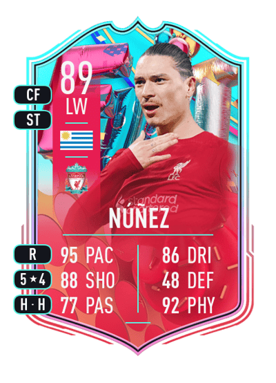Darwin Núñez FUT Birthday 89 OVR