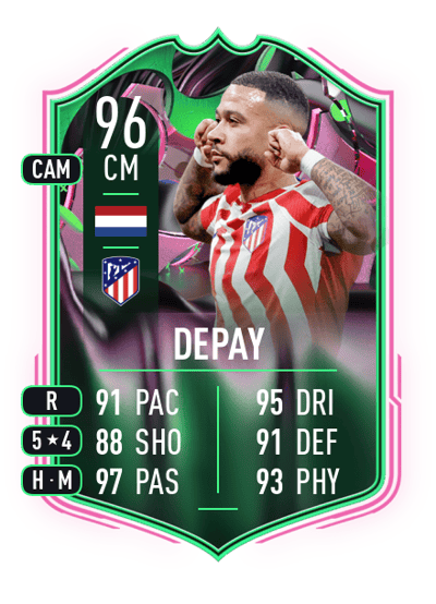 Memphis Depay SHAPESHIFTERS 96 OVR