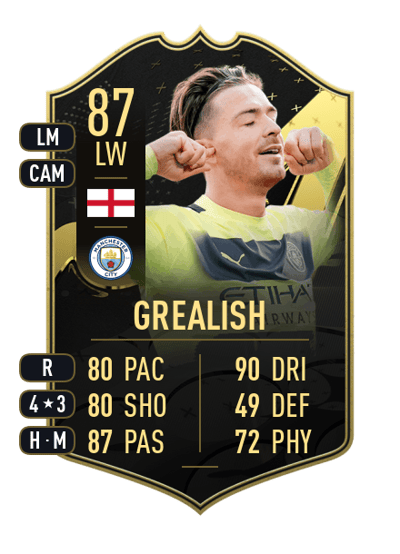 Jack Grealish Team of the Week 87 OVR