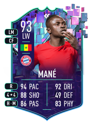 Sadio Mané Flashback Player 93 OVR
