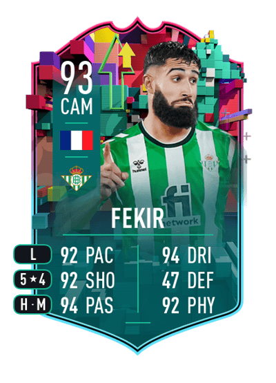 Nabil Fekir Level Up 93 OVR