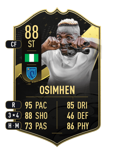 Victor Osimhen Team of the Week 88 OVR