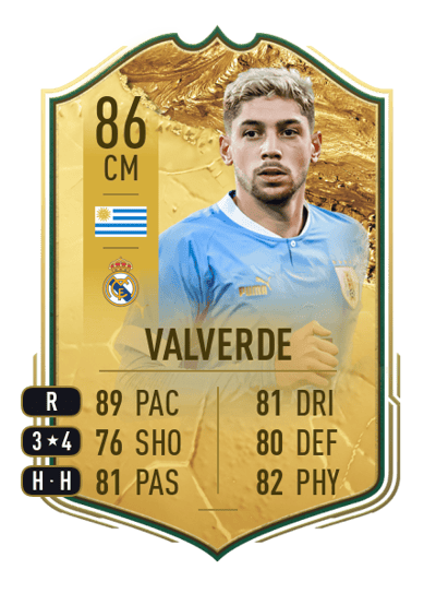 Federico Valverde HISTORY MAKERS 86 OVR