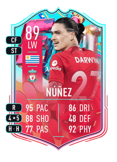Darwin Núñez FUT Birthday 89 OVR