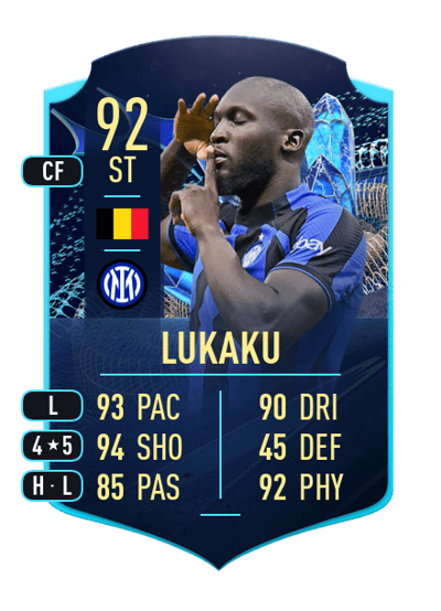 Romelu Lukaku TEAM OF THE SEASON MOMENTS 92 OVR