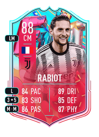 Adrien Rabiot FUT Birthday 88 OVR