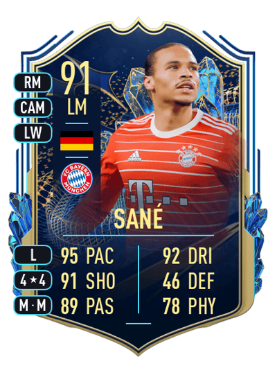 Leroy Sané Team of the Season 91 OVR