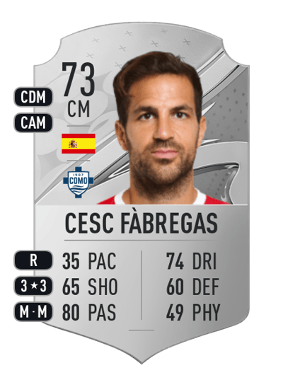 Cesc Fàbregas Rare 73 OVR