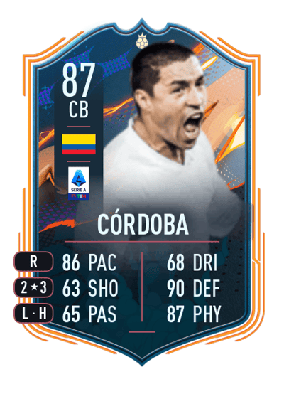 Iván Córdoba FUT Heroes 87 OVR
