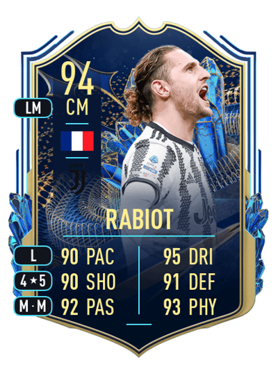 Adrien Rabiot Team of the Season 94 OVR