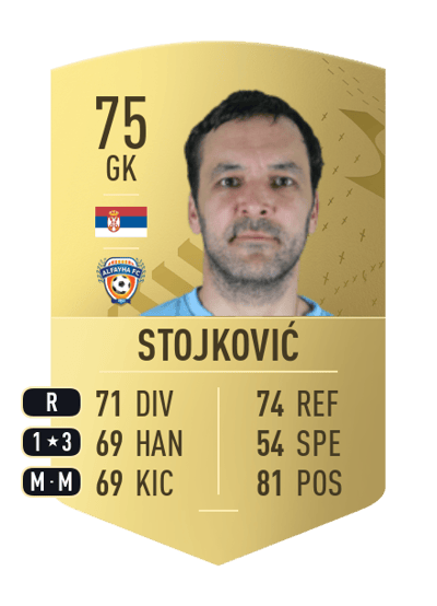 Vladimir Stojković Common 75 OVR