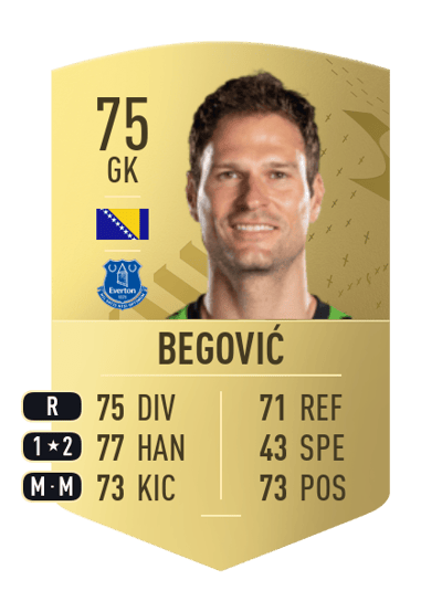 Asmir Begović Common 75 OVR
