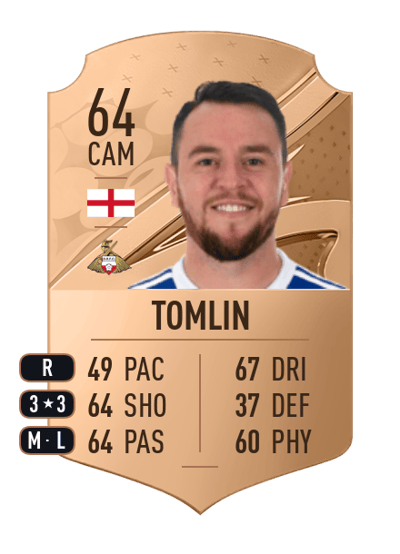 Lee Tomlin Rare 64 OVR