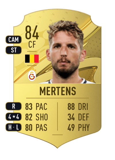 Dries Mertens Rare 84 OVR