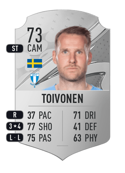 Ola Toivonen Rare 73 OVR