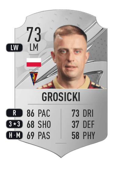 Kamil Grosicki Rare 73 OVR