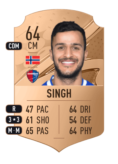 Harmeet Singh Rare 64 OVR