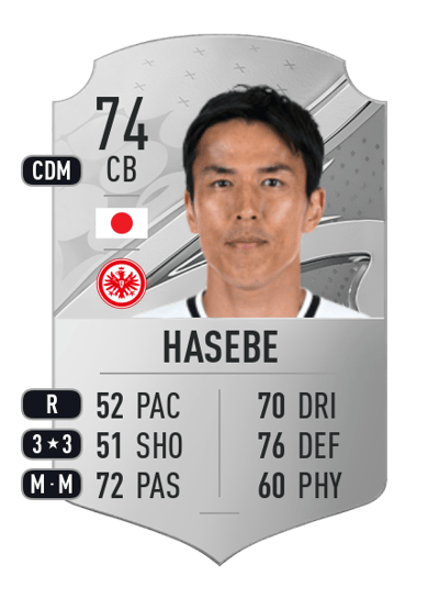 Makoto Hasebe Rare 74 OVR