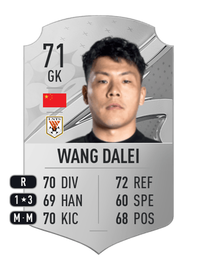 Wang Dalei Rare 71 OVR