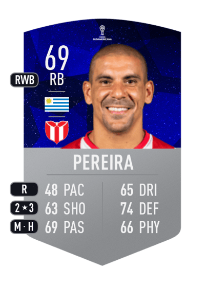 Maximiliano Pereira CONMEBOL SUDAMERICANA 69 OVR