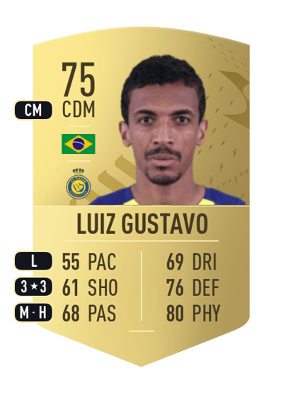 Luiz Gustavo Common 75 OVR